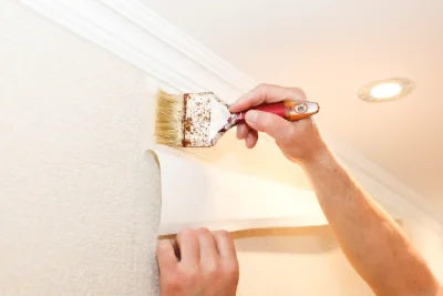 Pose de papier peint à Hédouville — revêtements muraux et toiles de verre
